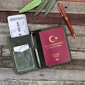 Deri Pasaport Kılıfı
