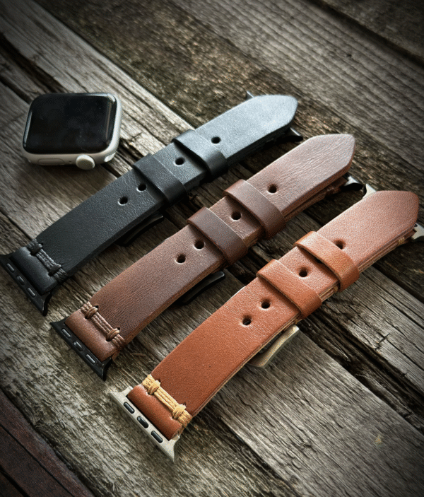 Deri Apple Watch Kayışı (Çift kat sargı) - Görsel 2